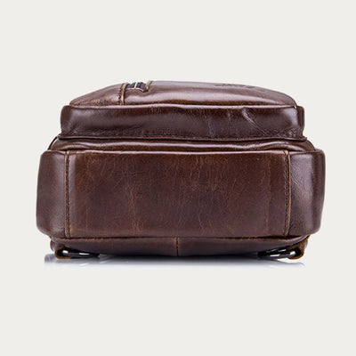 Genuine Leather Large Capacity Anti-theft Sling Bag