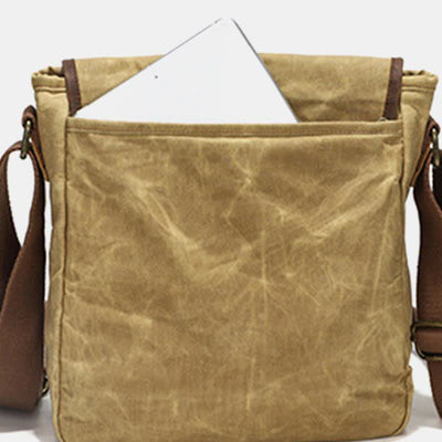 Men Messenger Bags Canvas Crossbody Shoulder Bag Travel Work Purse