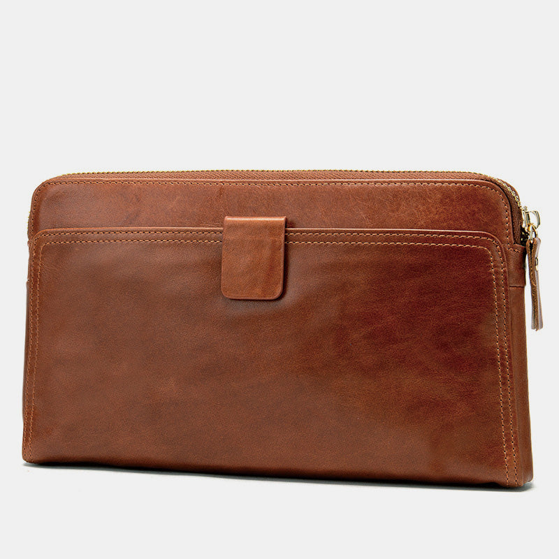 Large Capacity Genuine Leather Business Wallet