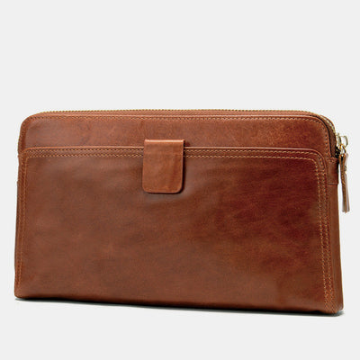 Large Capacity Genuine Leather Business Wallet