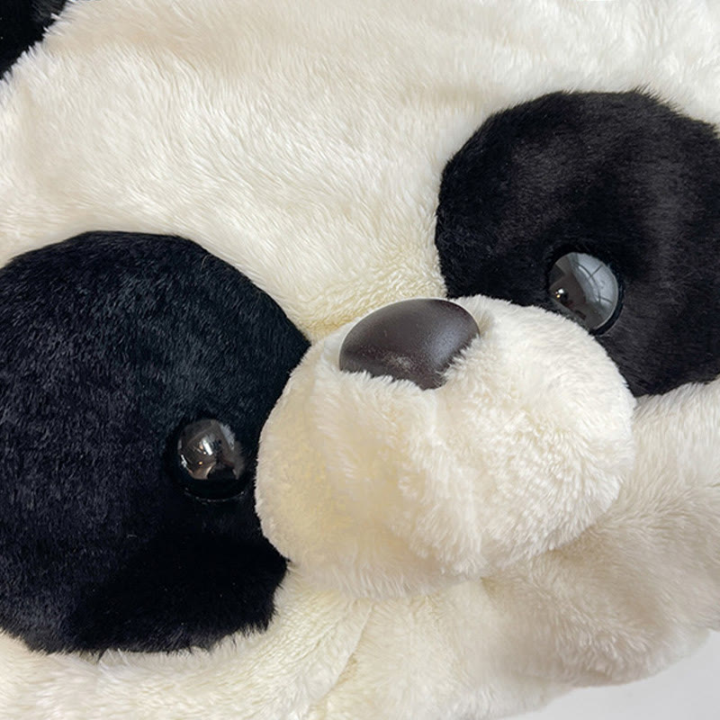 Cute Panda Shoulder Bag For Women Plush Underarm Bag
