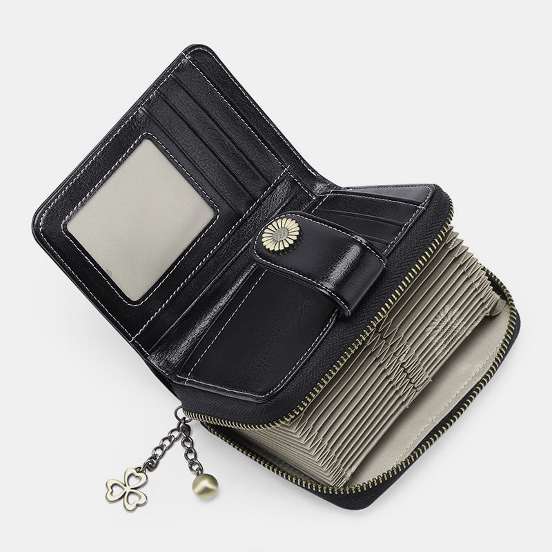RFID Elegant Bifold Wallet Large Capacity Card Holder