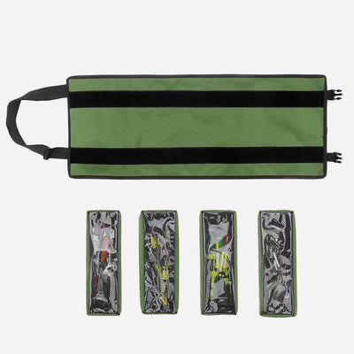 Tool Roll Bag Heavy Duty Tool Organizer with 4 Removable Pouch