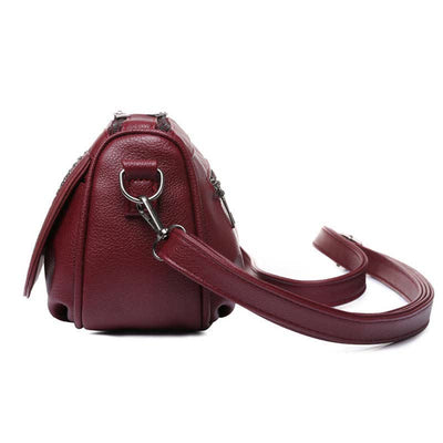 Fashion Rehinestone Shoulder Bag for Women Leather Satchel Crossbody Bag