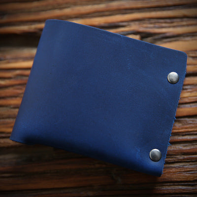 Vintage  Rivet Genuine Leather Wallet