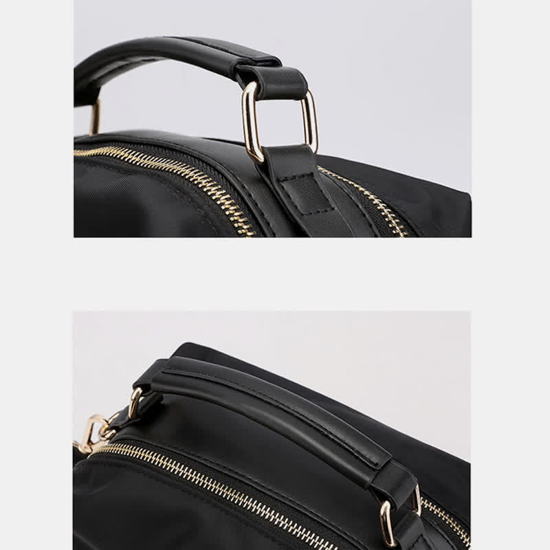 Double Zip Small Crossbody Bag Handbag for Women Lightweight houlder Purses