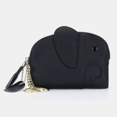 Cute Genuine Leather elephant coin bag Purse
