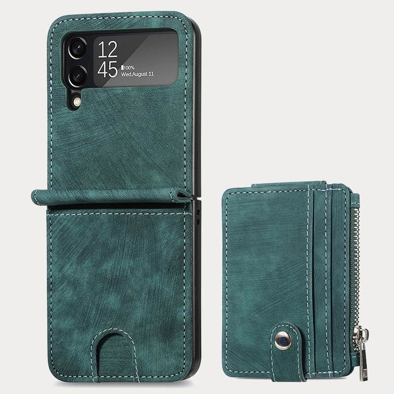 Phone Case For Z Flip 6 / Z Flip 5 2-In-1 Detachable Samll Wallet