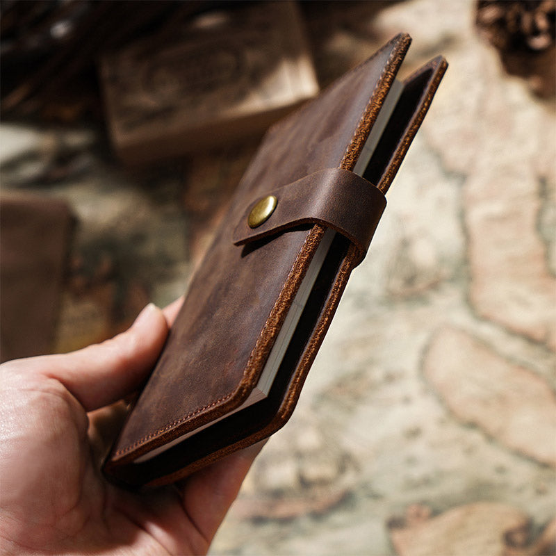 Genuine Leather Passport Holder Cover Wallet with Multi Card Slots
