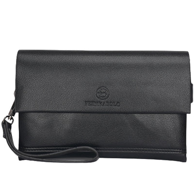 Leather Clutch for Men Triple Compartment Organizer Wrist Bag Wallet