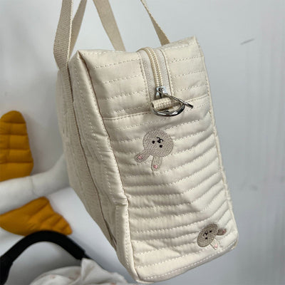 Diaper Bag Tote Soft Cotton Mommy Shoulder Bag Handbag Baby Bag