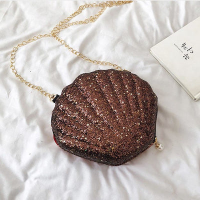 Crossbody Bag For Women Sequin Mini Shell Accessories Bag