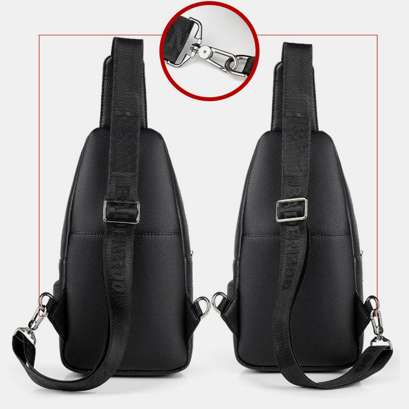 Multipurpose Sling Bag Waterproof Soft Crossbody Backpack with USB Charger Port