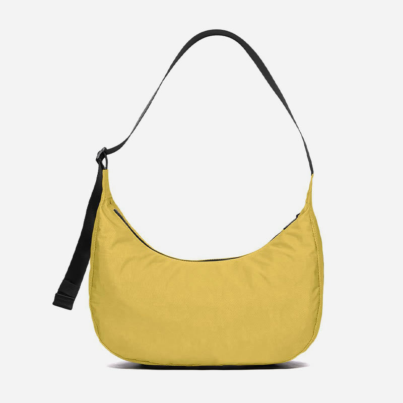 Solid Light Color Underarm Purse Women Large Waterproof Crossbody Bag