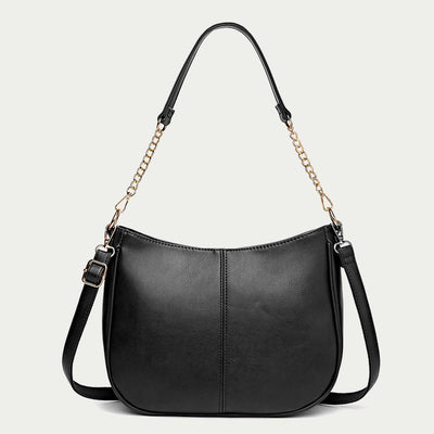 Shoulder Bag For Women Double Strape Elegant PU Leather Bag