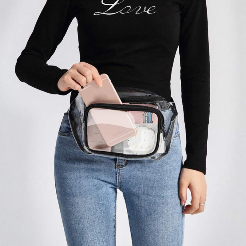 Waist Bag For Women Outdoor Running Fitness Waterproof PVC Bag