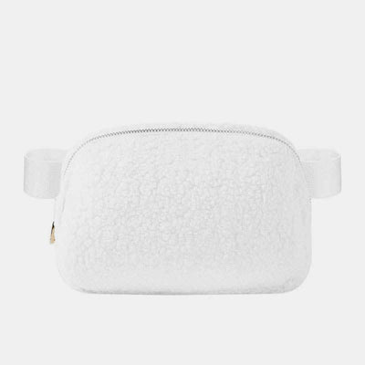 Lightweight Waist Bag for Women Men Soft Warm Plush Sling Bag
