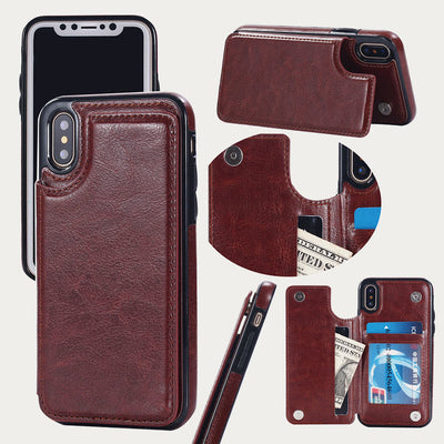 Phone Case For iPhone 13/14 Samsung S22/S20 Magnetic Wallet Case