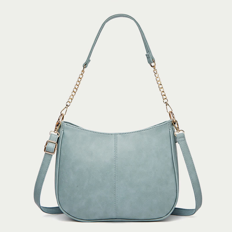 Shoulder Bag For Women Double Strape Elegant PU Leather Bag