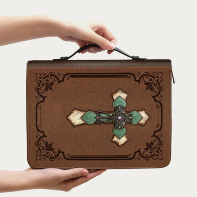 Bible Storage Bag For Daily Leather Devout Praying Design Handbag