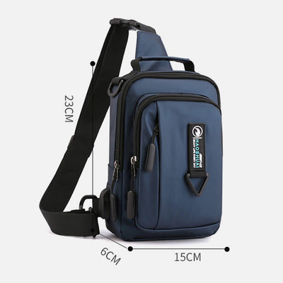 Practical Crossbody Sling Bag For Men Waterproof Travel Satchel Purse