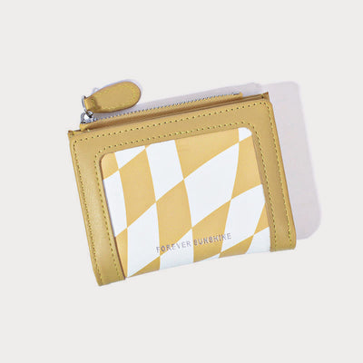 Wallet For Women Protable Light Color Short Leather Money Clip