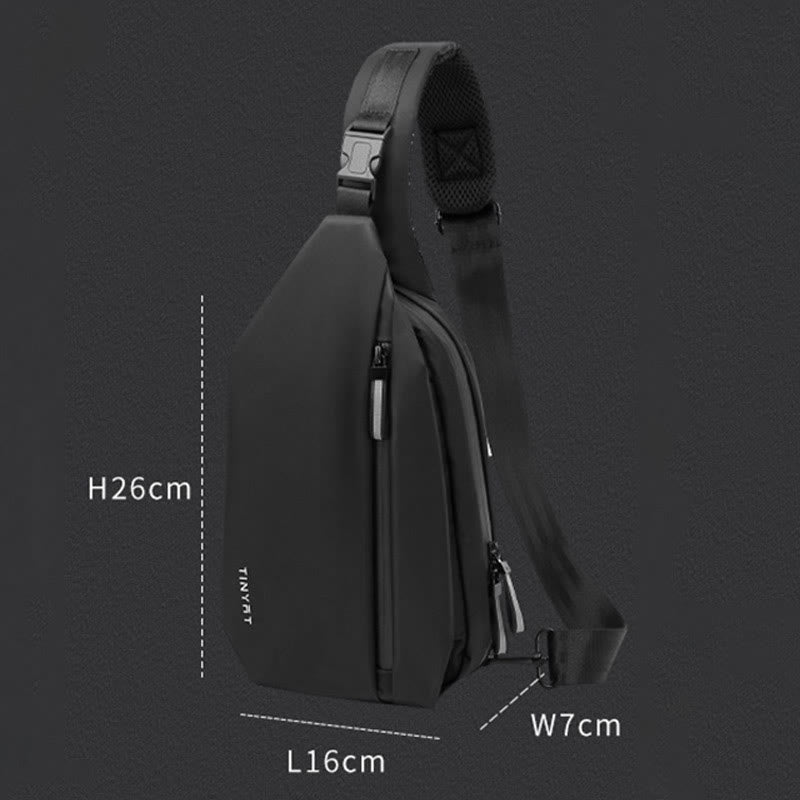 Lightweigh Travel Bag for Men Trendy One-Shoulder Sling Bag Daypack