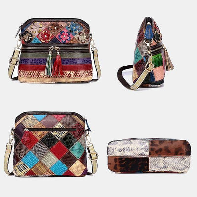 Large Capacity Flower Pattern Crossbody Bag