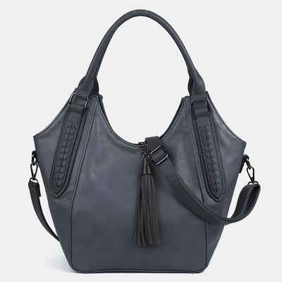 Hobo Bag for Women Tassel Ladies Handbags Leather Crossbody Shoulder Purse