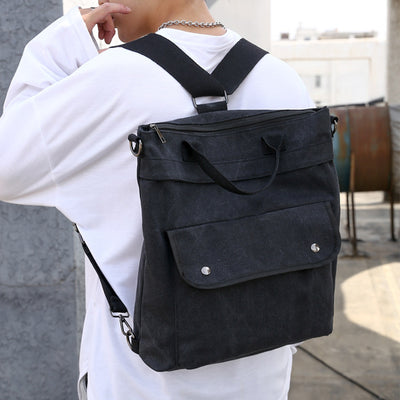 3-Way Use Large Capacity Canvas Backpack