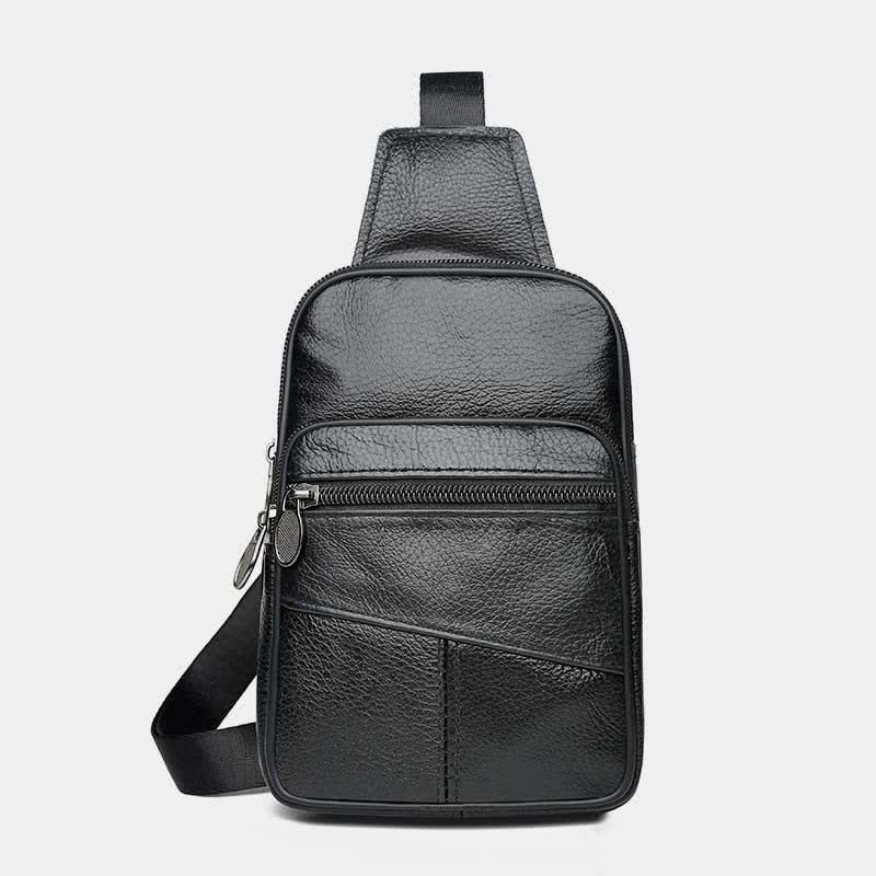 Genuine Leather Sling Bag Purse Crossbody Bags for Men