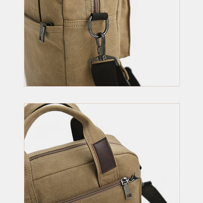 Multi-Carry Large Capacity Canvas Messenger Bag Handbag