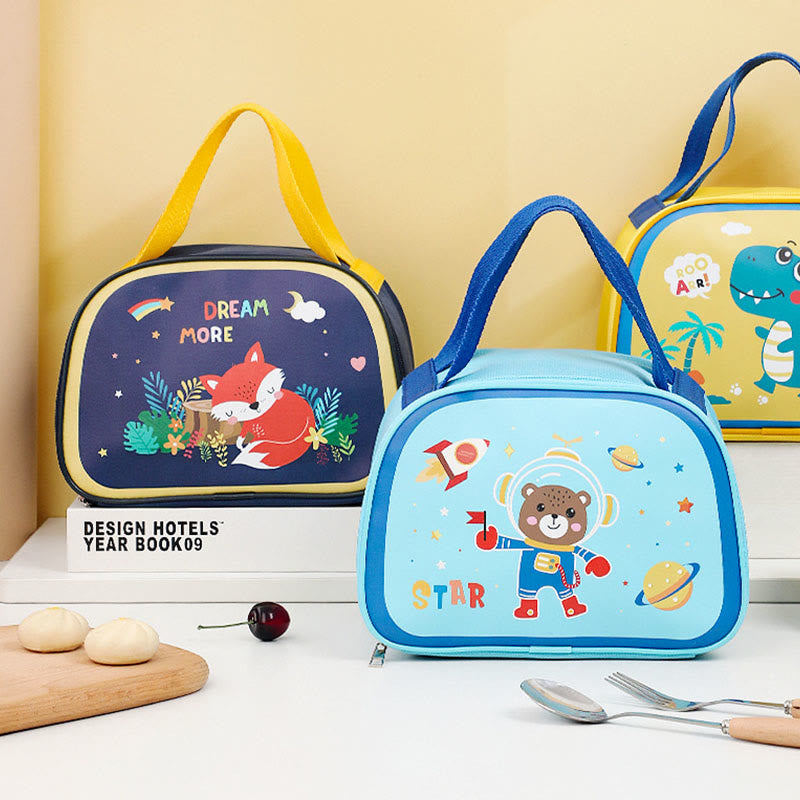 Lunch Bag For Daily Cartoon Animal Printing Cute Thermal Bag
