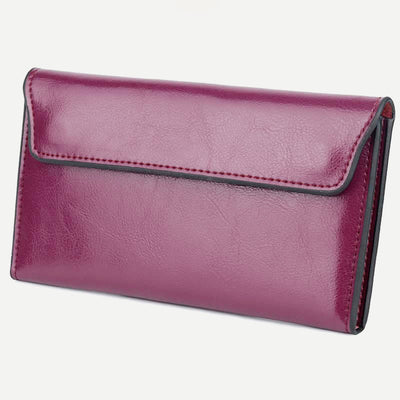 Wallet for Women Slim Multi-Function Minimalist Genuine Leather Handbag Purse