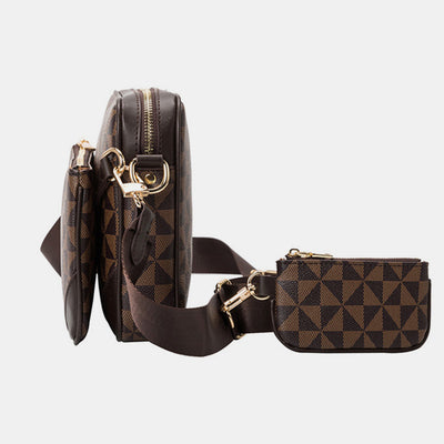 Classic Smaill 3 Pcs Crossbody Bag Set Unisex Clutch Purse Set