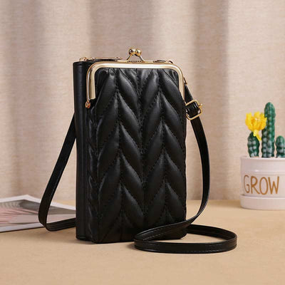 Leather Phone Bag For Women Large Capacity Crossbody Coin Wallet