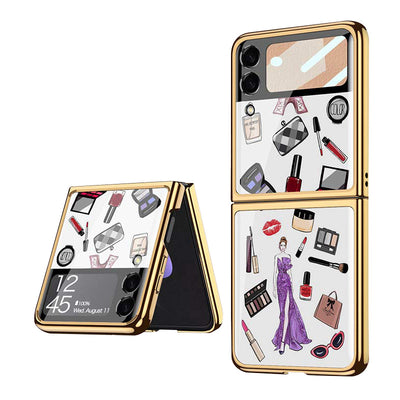 Samsung Galaxy Z Flip 3 Case Floral Premium Thin Transparent Hard PC Phone Cover