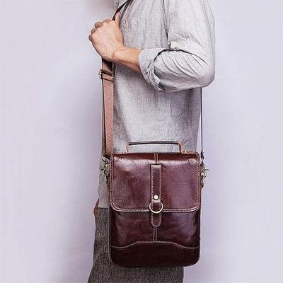 Large Capacity Retro Genuine Leather Crossbody Bag
