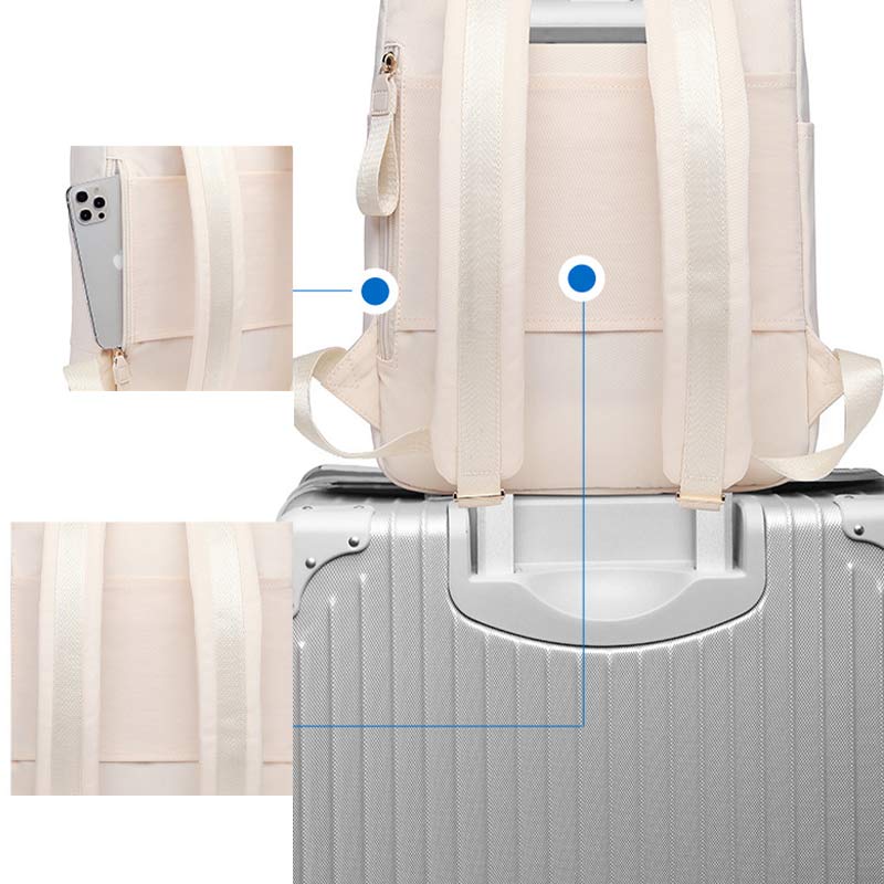 Functional Large Computer Purse Fluorescent Stylist Laptop Backpack for Travel Work