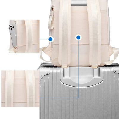 Functional Large Computer Purse Fluorescent Stylist Laptop Backpack for Travel Work