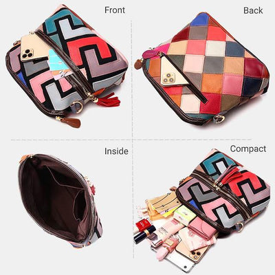 Large Capacity Flower Pattern Crossbody Bag