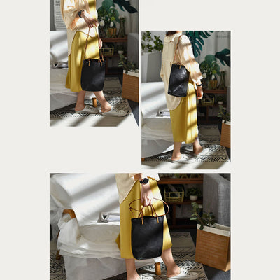 Handmade Crossbody Bag For Women Retro Simple Texture Shouder Bag
