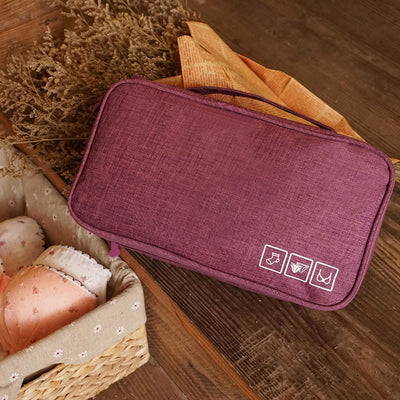 Storage Bag For Travel Oxford Protable Multi-Function Underwear Organizer