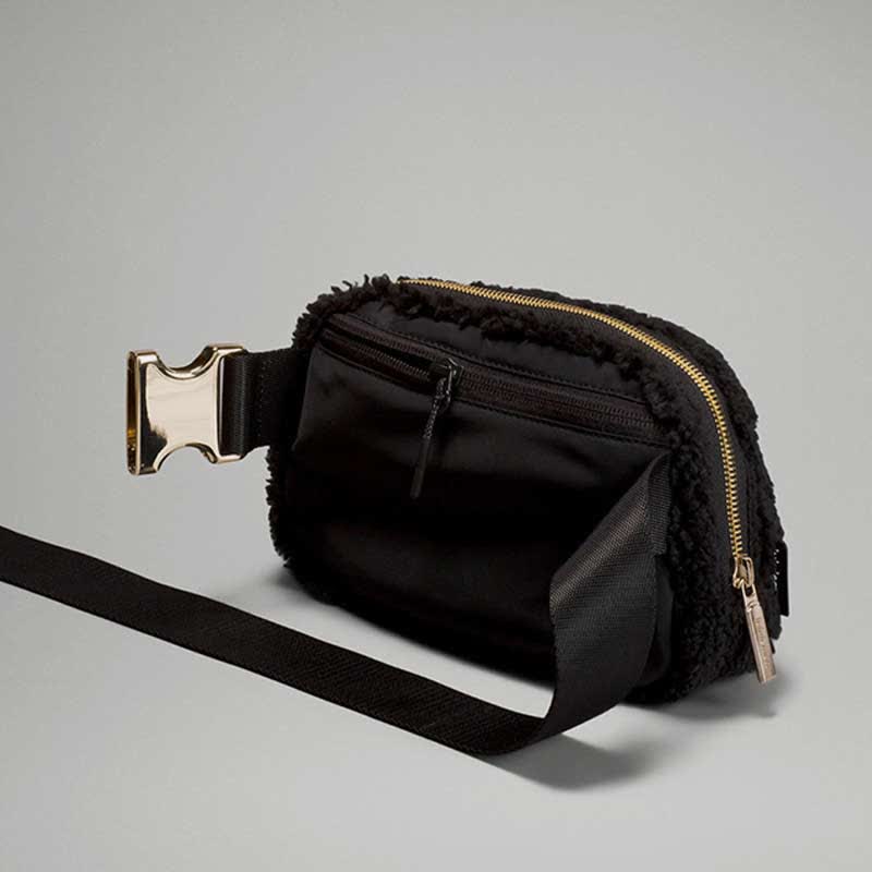 Lightweight Waist Bag for Women Men Soft Warm Plush Sling Bag
