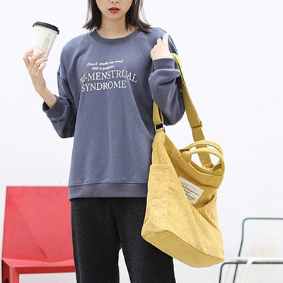 Tote Bag for Women Retro Large Size Travelling Canvas Handbag