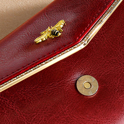 Multifunctional Large Capacity Genuine Leather RFID Trifold Wallet