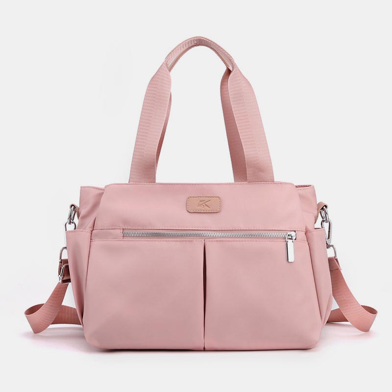 Triple Compartment Top-Handle Bag Waterproof Large Handbag Crossbody Bag for Women