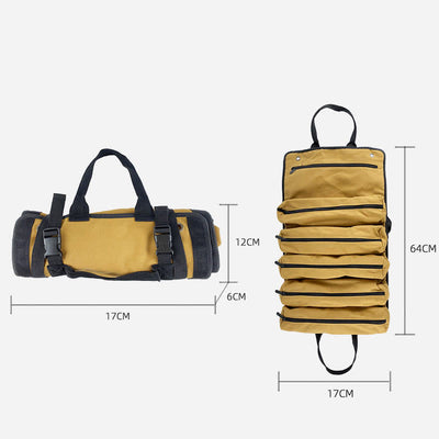 Roll Tool Up Bags Multi Purpose Canvas Hanging Tool Organizer
