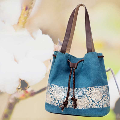 Shoulder Bag for Women Casual Large Capacity Printing Shopping Handbag