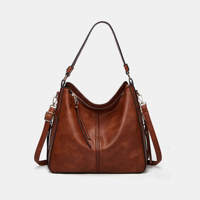 Solid Color Vintage Large Tote